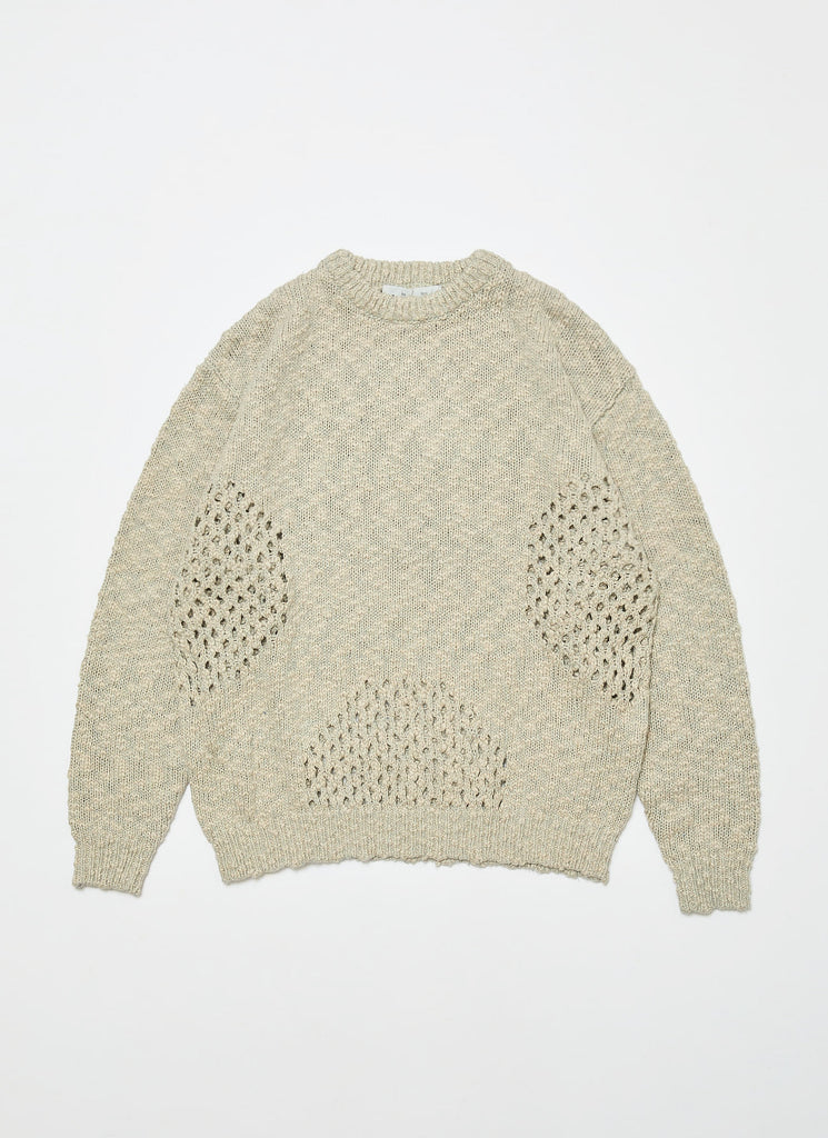 BAL ORIGINAL "VENTILATION CREWNECK SWEATER" IVORY