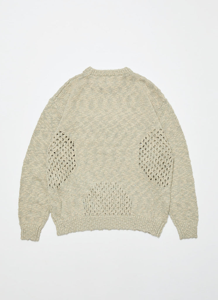 BAL ORIGINAL "VENTILATION CREWNECK SWEATER" IVORY