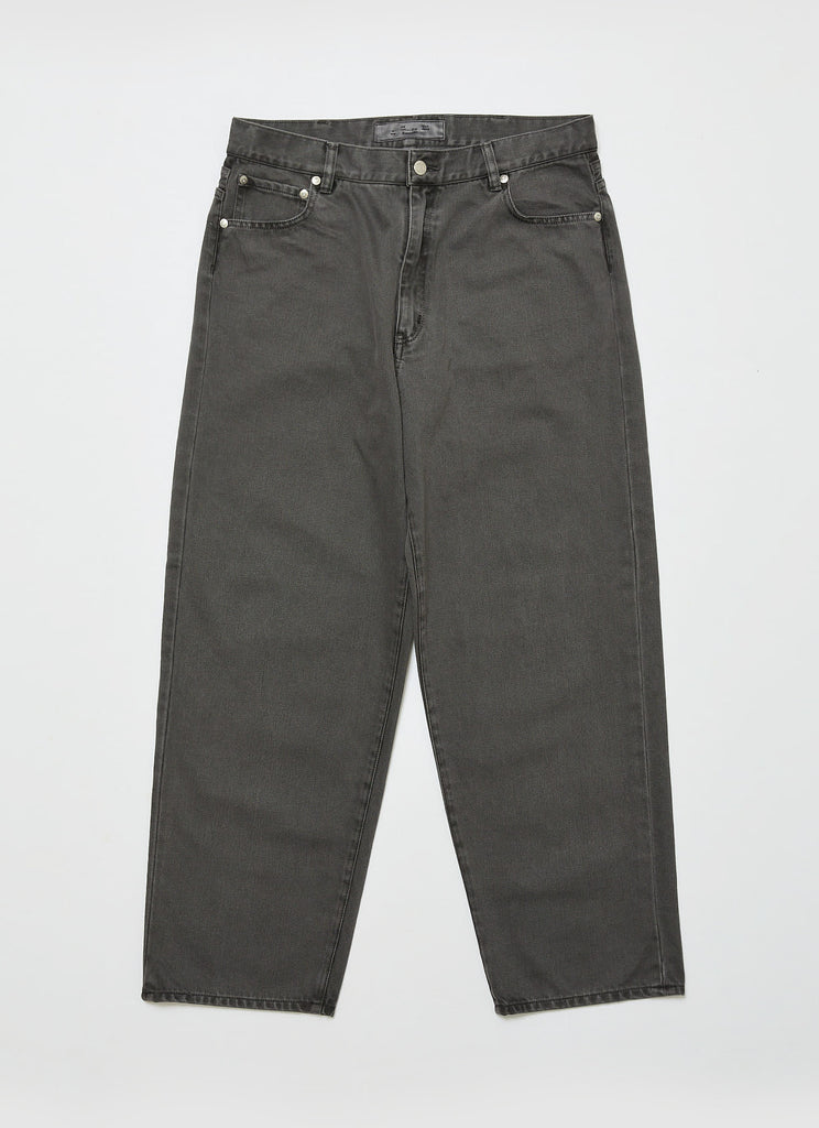 BAL ORIGINAL "PIGMENT DYED DENIM PANTS" CARBON BLACK