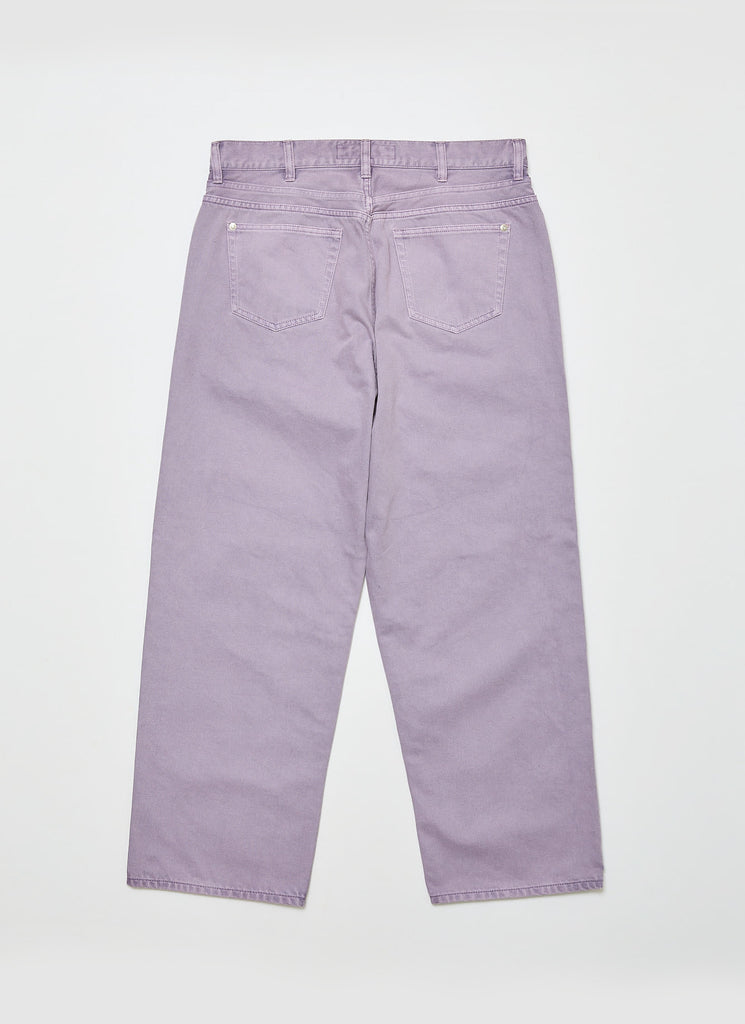 BAL ORIGINAL "PIGMENT DYED DENIM PANTS" SMOKEY LAVENDER