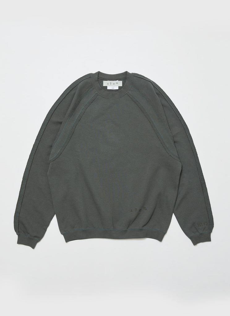 BAL ORIGINAL "BIKE ATHLETIC HEAVY COTTON CREW TOP" DARK GRAY