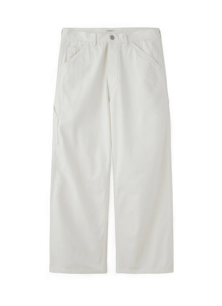 PHIGVEL MAKERS & CO. "DENIM PAINTER TROUSERS" OFF WHITE