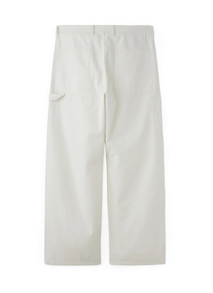 PHIGVEL MAKERS & CO. "DENIM PAINTER TROUSERS" OFF WHITE