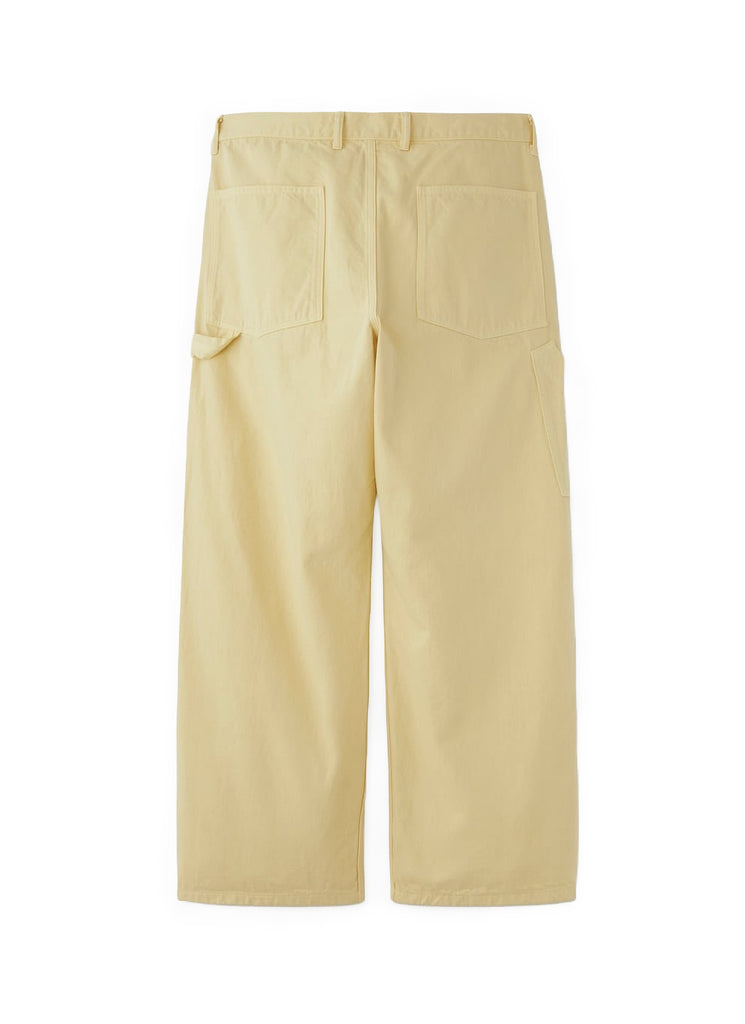 PHIGVEL MAKERS & CO. "DENIM PAINTER TROUSERS" YELLOW