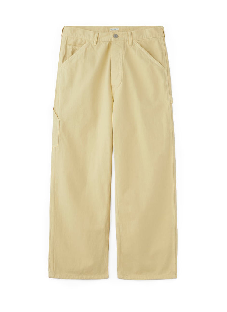 PHIGVEL MAKERS & CO. "DENIM PAINTER TROUSERS" YELLOW
