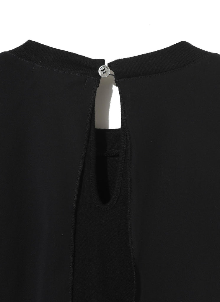 UNDERCOVER "TULLE L/S TOP" BLACK