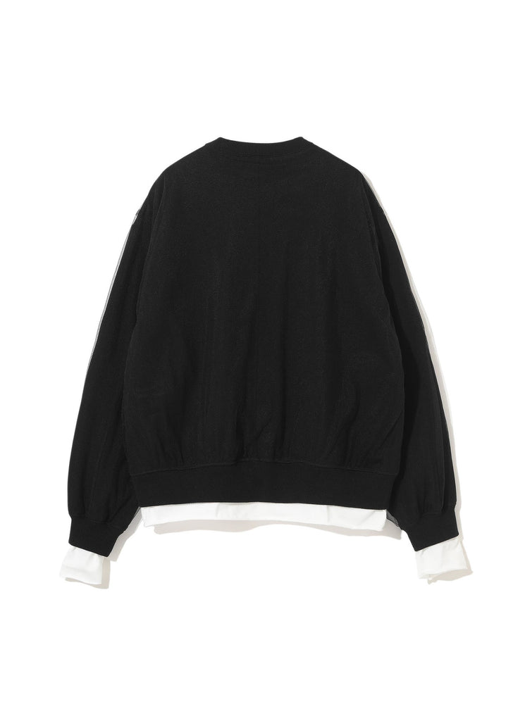 UNDERCOVER "LAYERED NYLON TULLE CARDIGAN" BLACK