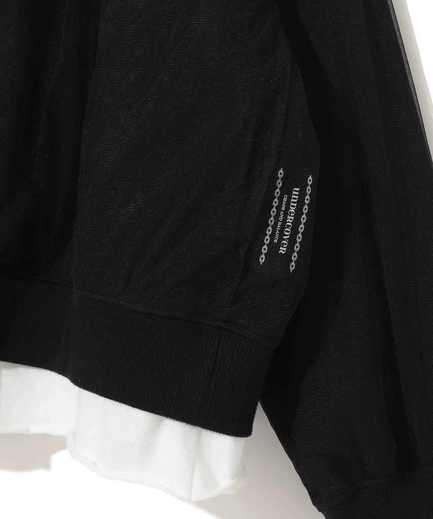 UNDERCOVER "LAYERED NYLON TULLE CARDIGAN" BLACK