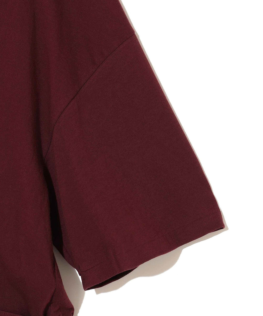 UNDERCOVER "COTTON GATHERED TOP" BORDEAUX