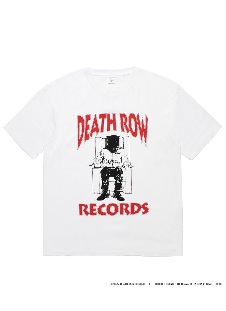 WACKO MARIA/GUILTY PARTIES "DEATH RAW RECORDS T-SHIRT" WHITE