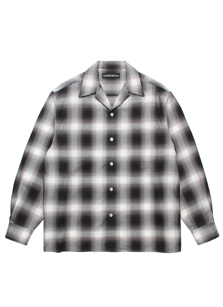WACKO MARIA/GUILTY PARTIES "OMBRE PLAID SHIRT" GRAY BASE
